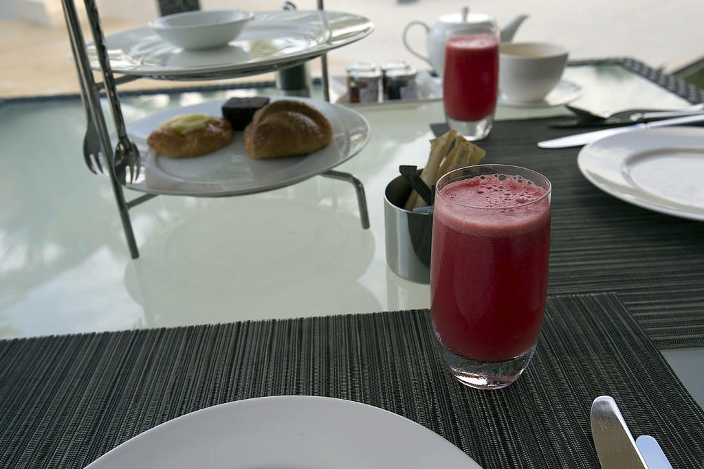 Watermelon juice for breakfast
