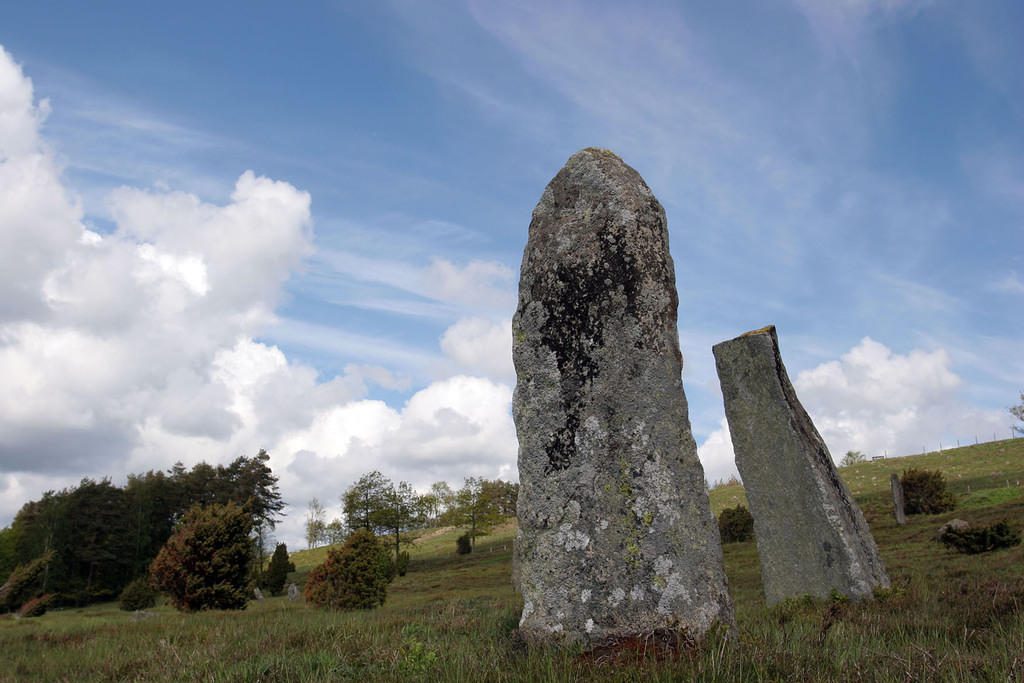 Bronze-age gravestones.