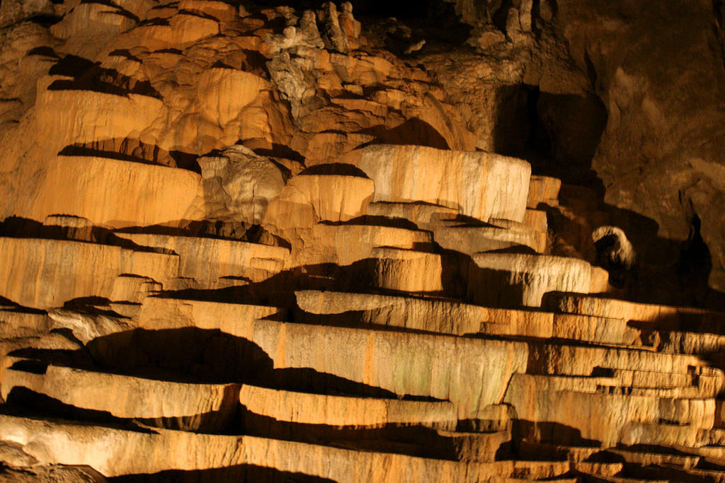 Limestone pots in kocjan Caves