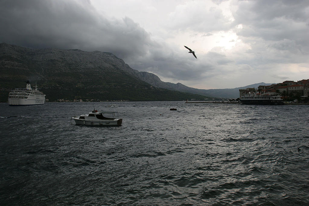 Storm in Korcula