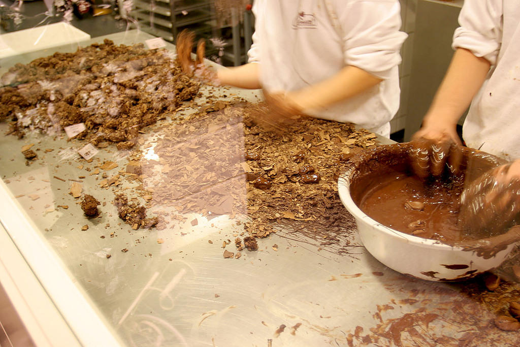 Hand-made truffles in Bruges