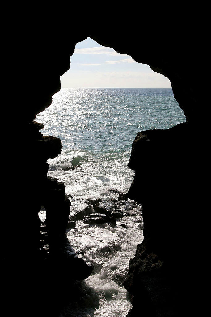 Africa, carved in Hercules' Cave in Tangier by Phoenecians