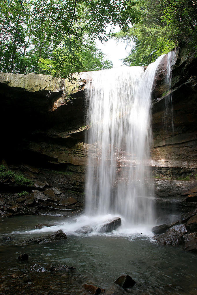 Across the falls