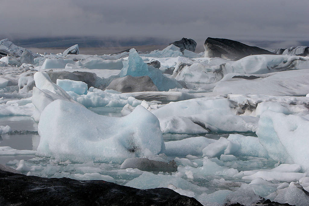 I love that blue ice in the background