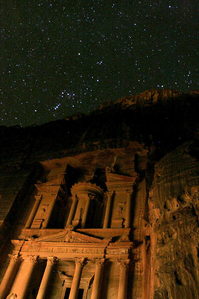 Orion, watching over the Treasury.