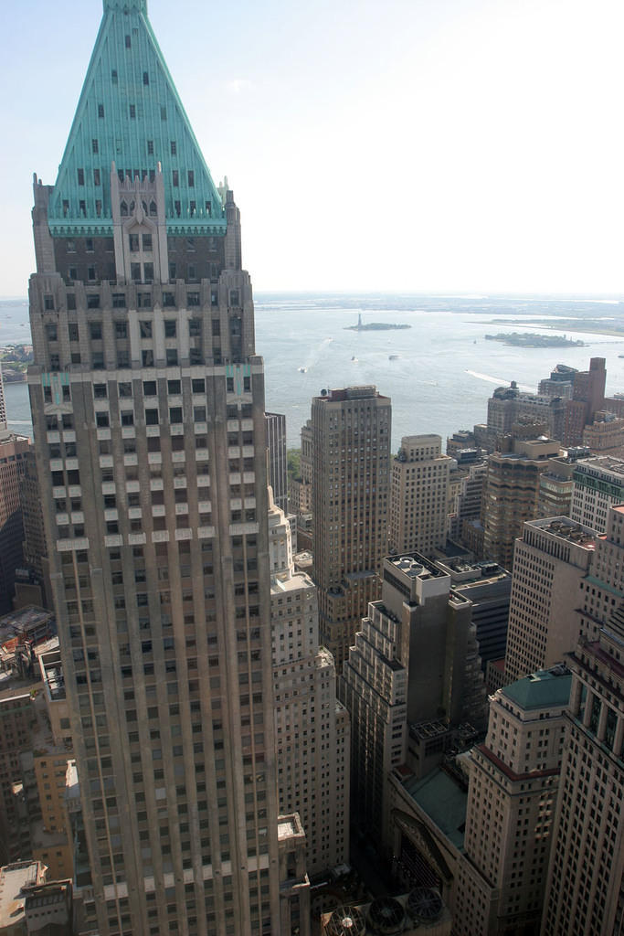 Statue of Liberty and Stock Exchange