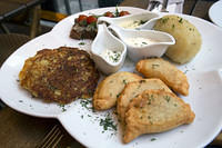 Latke, pierogi, rye