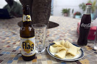 Flag beer in Dakar