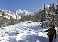 Hiking off trail