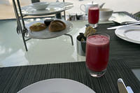Watermelon juice for breakfast