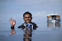 Ashfaq, dive master