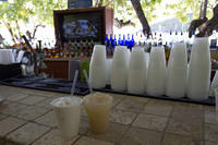 A BBC (Bailey's, Banana Cruzan rum, and Coconut cream) and a Painkiller at Joe's Rum Hut in St John.