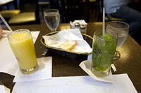 Mango daiquiri and a mojito at Metropol in Isla Verde, P.R.  It's next to a cock fighting arena.  Is that legal?