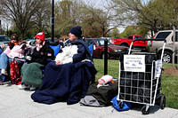 Camping out the Easter Egg Roll