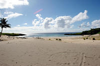 Larger beach at Anakena