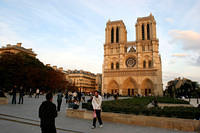 Notre Dame, sunset