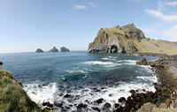 Bird cliffs at Heimaey island