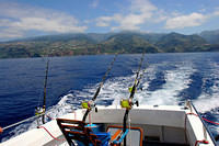 Trolling for marlin aboard "Our Mary"