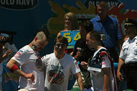 Chestnut has to choke down some Pepto Bismol to appease the sponsors, while Deep Dish checks for damage