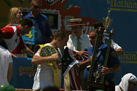 Claiming the trophy