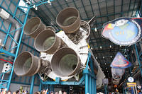 The business end of a Saturn V rocket